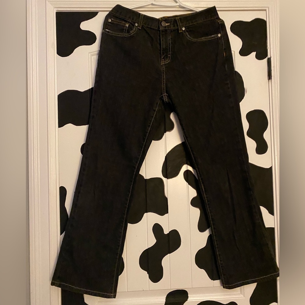 Calvin Klein Denim Bootcut Jeans Black